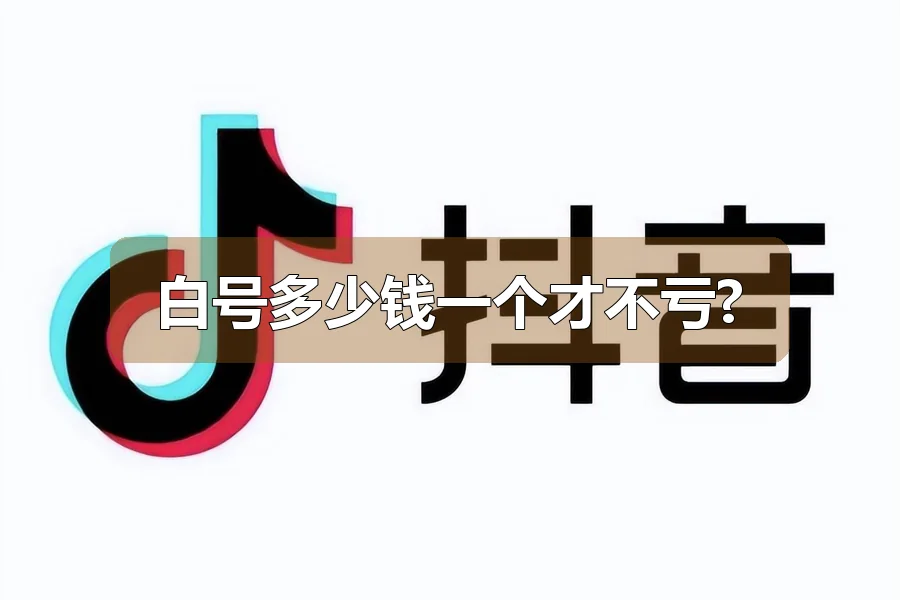 白号多少钱一个才不亏?